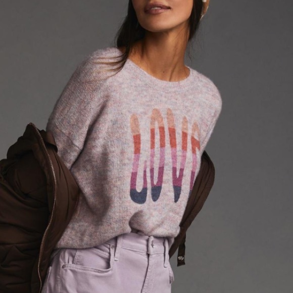 Sundry Sweaters - Sundry Womens by Anthropology Love Oversized V Neck Sweater